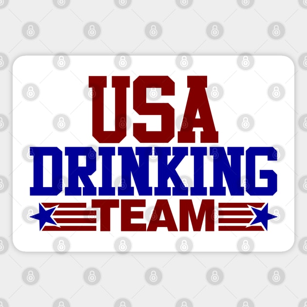 USA Drinking Team Magnet by DavesTees